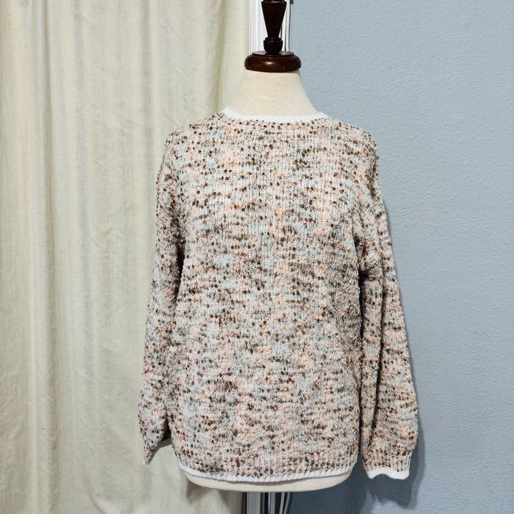 Polagram Anthropology Women Confetti‎ Yarn Knit PullOver Bohemian Sweater Size S